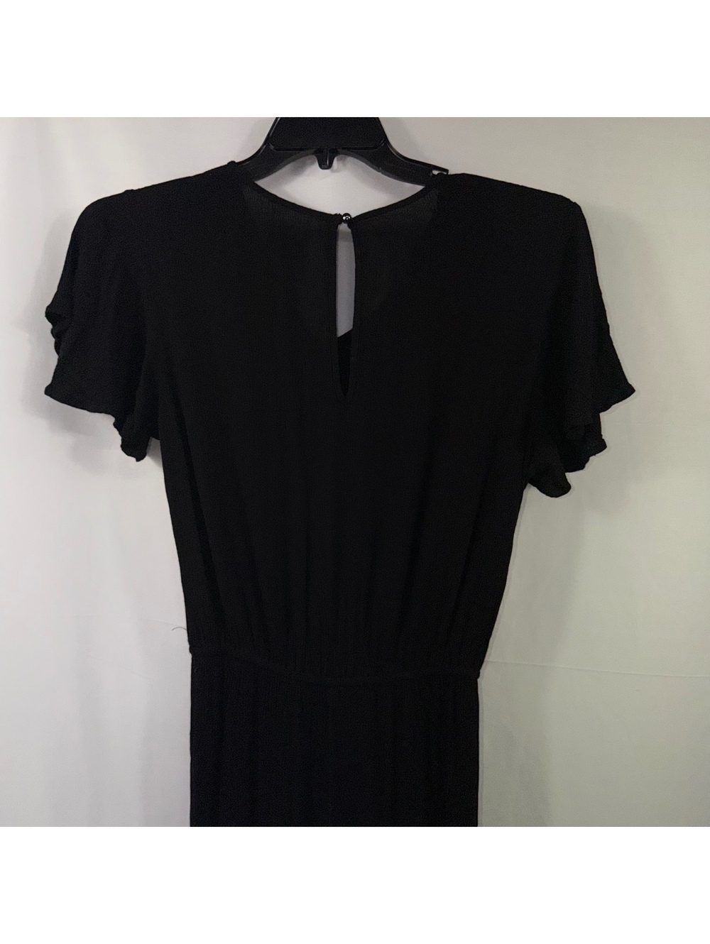 Mud Pie Black Ruffle Romper Size Small Rayon - Picture 8 of 9